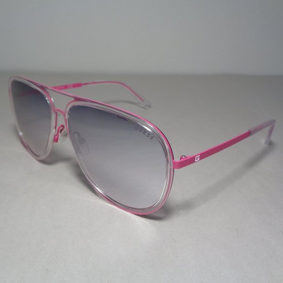Guess GU6982 Shiny Pink New Women\'s Aviator Style Sunglasses main image 12